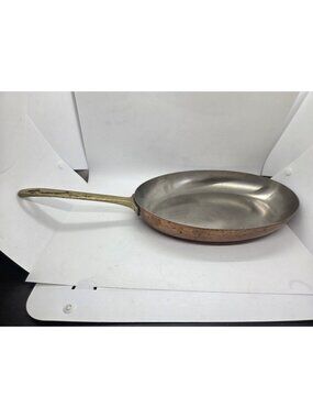 VTG Paul Revere 1801 COPPER & Stainless Steel Omelet Pan 12”x 8.5 Oval